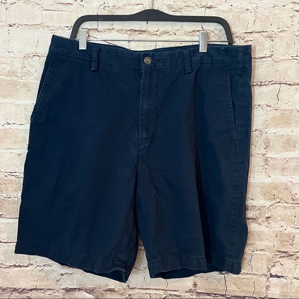 Nautica navy blue flat front shorts size 36